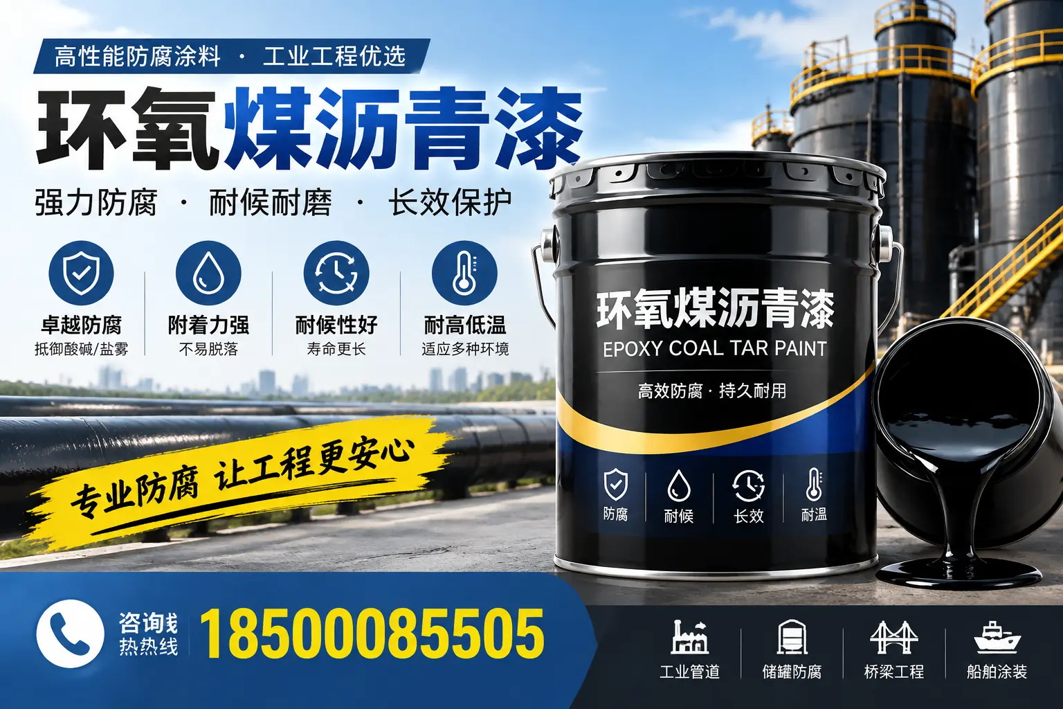 环氧煤沥青漆的施工方法与注意事项,确保在曲靖顺利完成
